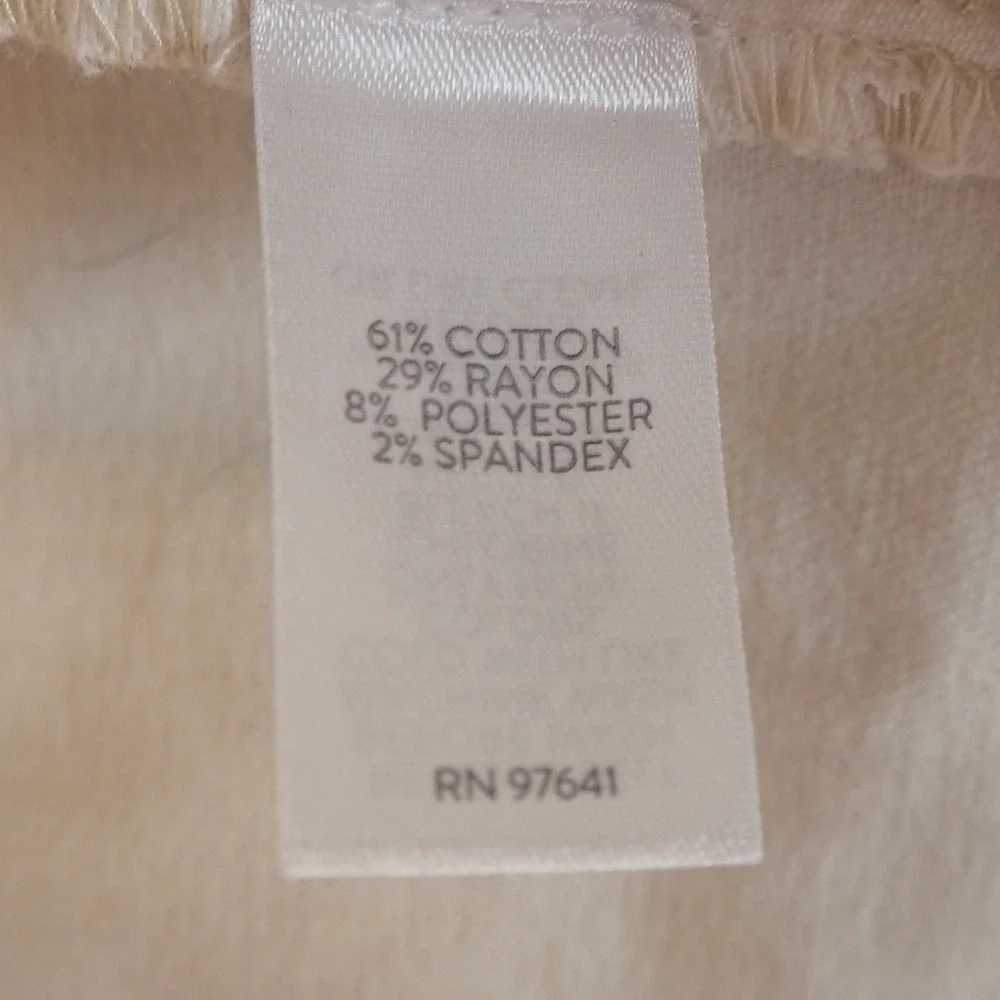 NWT J. Jill Cream Denim Belted Duster Trench Coat Size 3X Light Jacket in Barley - Picture 9 of 16